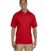 Gildan 3800 Ultra Cotton Pique Knit Sport Shirt in Red front view