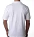 1000 Bayside Adult Cotton Pique Polo White back view