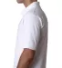 1000 Bayside Adult Cotton Pique Polo White side view