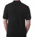 1000 Bayside Adult Cotton Pique Polo Black back view
