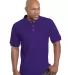 1000 Bayside Adult Cotton Pique Polo Purple front view