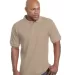 1000 Bayside Adult Cotton Pique Polo Sand front view