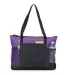 1100 Gemline Select Zippered Tote PURPLE front view