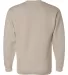 1102 Bayside Fleece Crew Neck Pullover Sand back view
