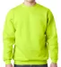 1102 Bayside Fleece Crew Neck Pullover Lime Green front view