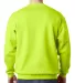 1102 Bayside Fleece Crew Neck Pullover Lime Green back view