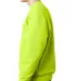 1102 Bayside Fleece Crew Neck Pullover Lime Green side view