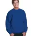 1102 Bayside Fleece Crew Neck Pullover Royal Blue front view