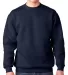 1102 Bayside Fleece Crew Neck Pullover Navy front view