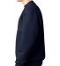 1102 Bayside Fleece Crew Neck Pullover Navy side view