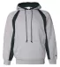 1262 Badger Adult Hook Hooded Fleece Oxford/ Forest front view