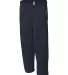 1277 Badger Adult Open-Bottom Fleece Pants Navy side view