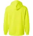 1454 Badger Adult BT5 Fleece Hoodie Safety Yellow back view