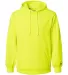 1454 Badger Adult BT5 Fleece Hoodie Safety Yellow front view