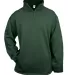 1480 Badger 1/4 Zip Poly Fleece Pullover Forest front view