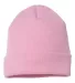 1501 Yupoong Heavyweight Cuffed Knit Cap in Baby pink back view