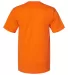 Bayside 1725 USA-Made 50/50 Short Sleeve T-Shirt w Safety Orange back view