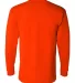 1730 Bayside Adult Long-Sleeve Tee With Pocket Safety Orange back view