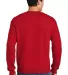 Gildan 1200 DryBlend Crew Neck Sweatshirt in Red back view