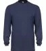 2104 Badger Youth B-Core Long-Sleeve Performance T Navy front view