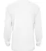2104 Badger Youth B-Core Long-Sleeve Performance T White back view