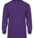 2104 Badger Youth B-Core Long-Sleeve Performance T Purple front view