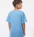 2120 Badger Youth B-Core Performance Tee in Columbia blue back view