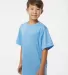 2120 Badger Youth B-Core Performance Tee in Columbia blue side view