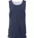 2129 Badger Youth Reverse Tank Navy/ White front view