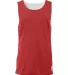 2129 Badger Youth Reverse Tank Red/ White front view
