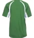 2144 Badger Youth B-Core Two-Tone Hook Tee Kelly/ White back view