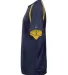 2144 Badger Youth B-Core Two-Tone Hook Tee Navy/ Gold side view