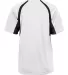 2144 Badger Youth B-Core Two-Tone Hook Tee White/ Black back view