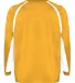 2154 Badger Youth Performance Long-Sleeve Hook Ath Gold/ White back view