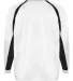 2154 Badger Youth Performance Long-Sleeve Hook Ath White/ Black back view