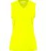 2163 Badger B-Core Girls Sleeveless Tee Safety Yellow front view