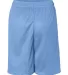 2207 Badger Youth Mesh/Tricot 6-Inch Shorts Columbia Blue back view