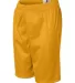 2207 Badger Youth Mesh/Tricot 6-Inch Shorts Gold side view
