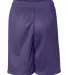 2207 Badger Youth Mesh/Tricot 6-Inch Shorts Purple back view