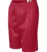 2207 Badger Youth Mesh/Tricot 6-Inch Shorts Red side view
