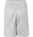 2207 Badger Youth Mesh/Tricot 6-Inch Shorts White back view
