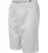 2207 Badger Youth Mesh/Tricot 6-Inch Shorts White side view