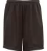 2207 Badger Youth Mesh/Tricot 6-Inch Shorts Brown front view