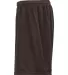 2207 Badger Youth Mesh/Tricot 6-Inch Shorts Brown side view