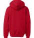 2254 Badger Youth Hooded Sweatshirt in Red back view