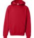 2254 Badger Youth Hooded Sweatshirt in Red front view