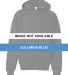2254 Badger Youth Hooded Sweatshirt Columbia Blue front view