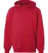 2454 Badger BT5 Youth Performance Hoodie Red front view