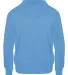 2454 Badger BT5 Youth Performance Hoodie Columbia Blue back view