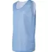 2529 Badger Youth Mesh Reversible Tank Columbia Blue/ White side view